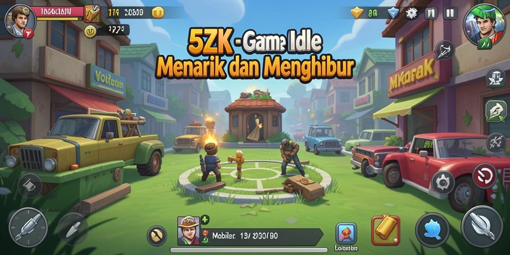 Tampilan gameplay menarik dari 5ZK yang memberikan pengalaman Idle.