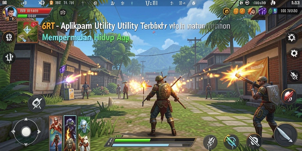 Tampilan utama antarmuka aplikasi Utility 6RT dengan fitur lengkap.