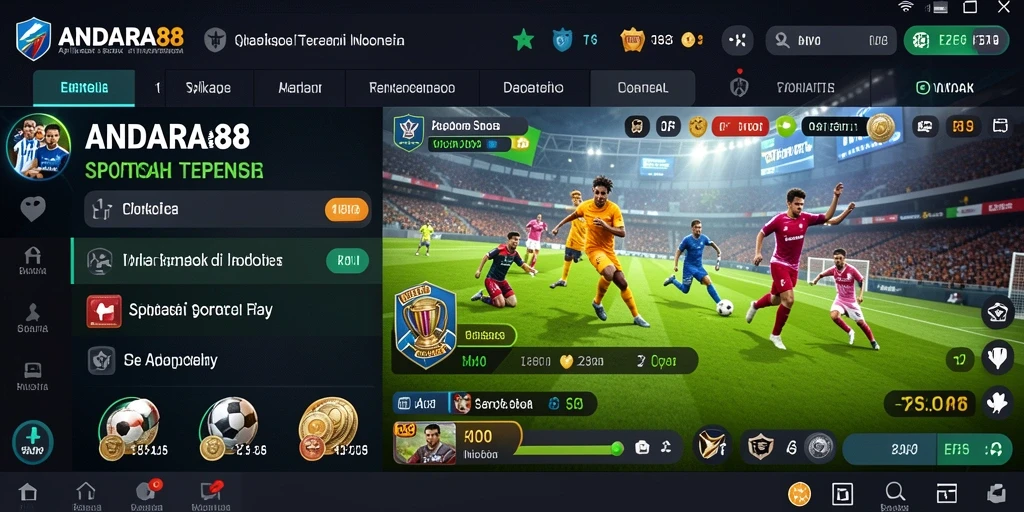 Tampilan gameplay taruhan olahraga yang seru dan interaktif.