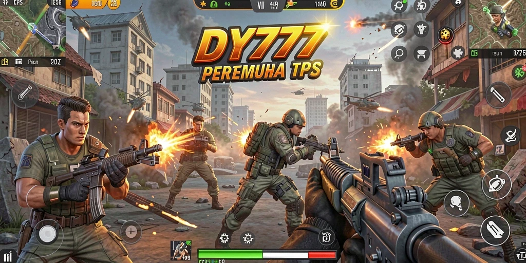Tampilan gameplay seru dari DY777 dalam mode TPS.