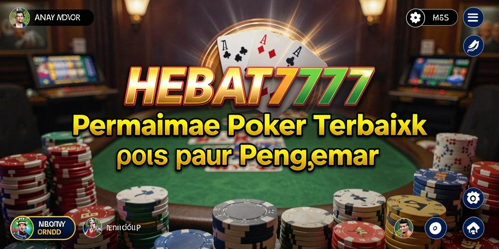 Tangkap momen seru bermain Poker di HEBAT777 dengan teman-teman.
