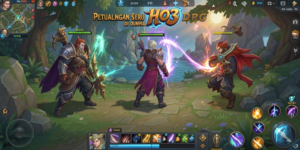 Gameplay seru di dunia fantasi HO3 yang penuh petualangan.