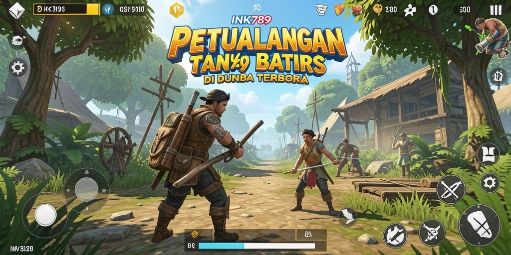 Tampilan gameplay INK789 di dunia terbuka yang luas.