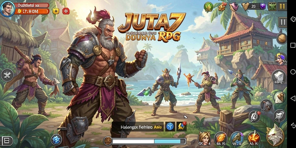 Gameplay seru dan mendalam dari JUTA7 yang mengajak petualangan RPG.