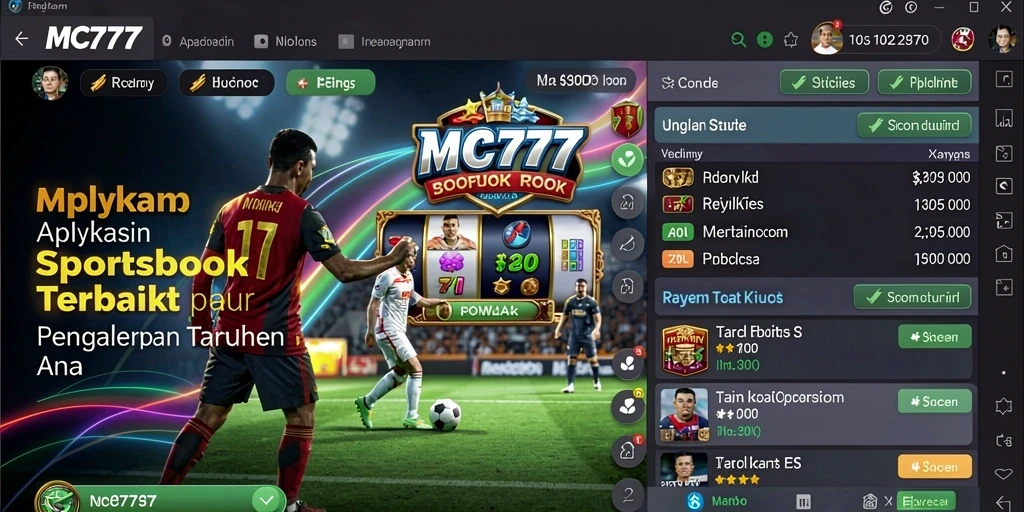 Tampilan gameplay menarik dari aplikasi Sportsbook MC777.