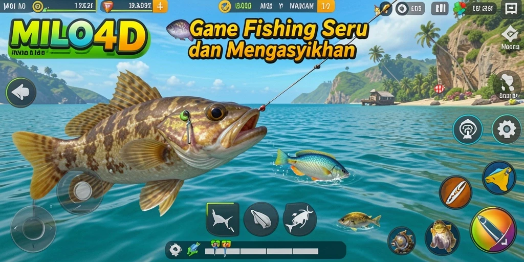 Tampilan seru dari <strong>MILO4D</strong> saat memancing di lautan.