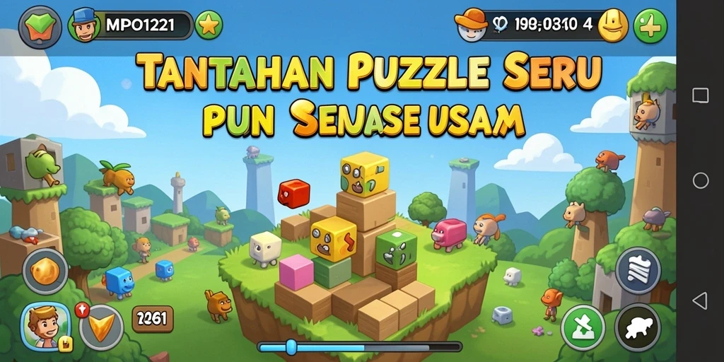 Screenshot MPO1221 menampilkan gameplay penuh warna dan menantang.