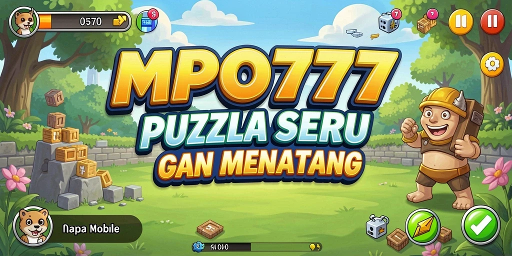 Tampilan gameplay MPO777 saat menyelesaikan teka-teki Puzzle.