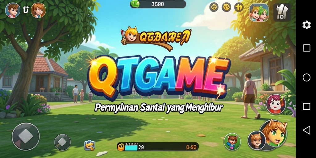 Tangkapan layar QTGAME menunjukkan gameplay yang seru dan menghibur.