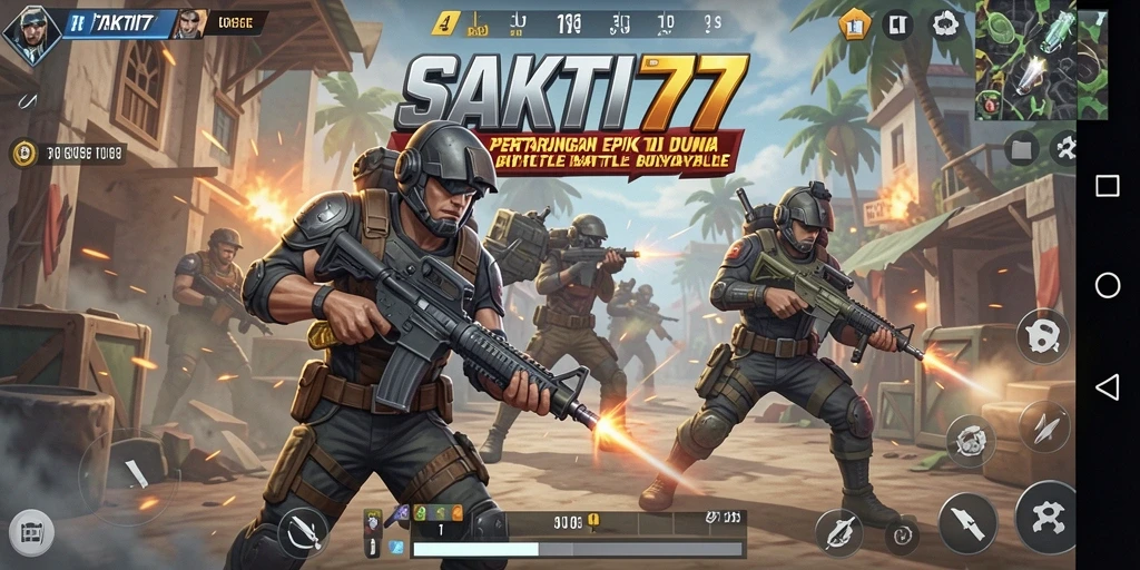 Gameplay seru dalam pertarungan Battle Royale SAKTI77.