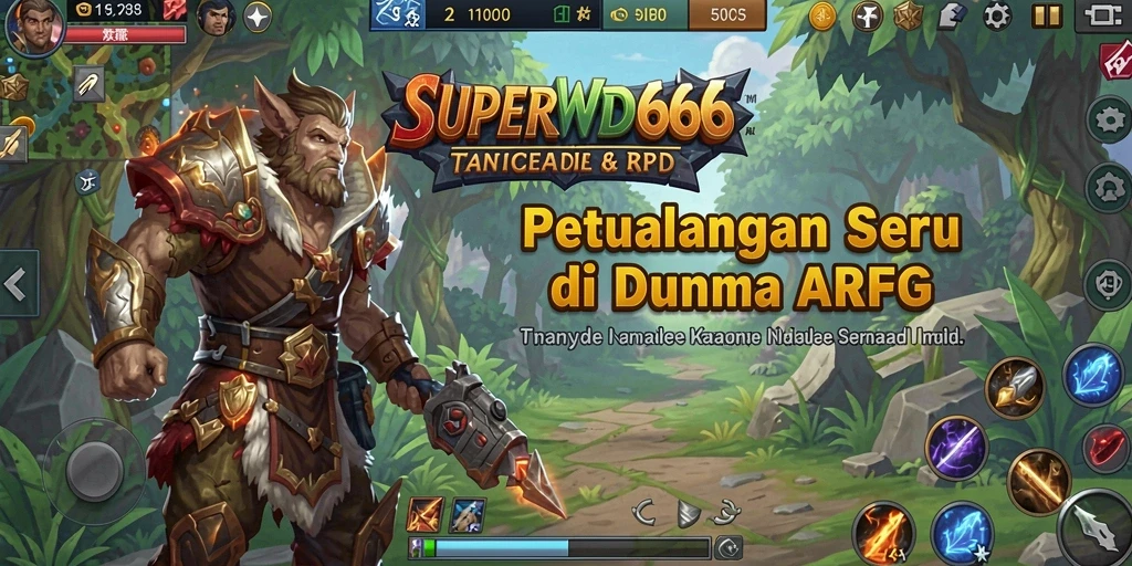 Tangkapan layar gameplay SUPERWD666 dengan aksi seru di dunia ARPG.