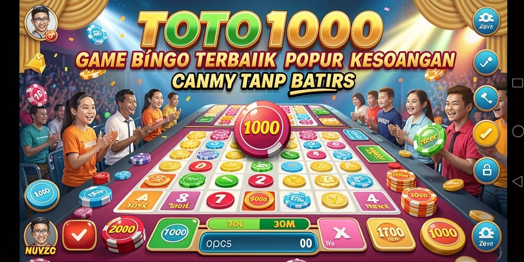 Tampilan menarik gameplay Bingo di TOTO1000.