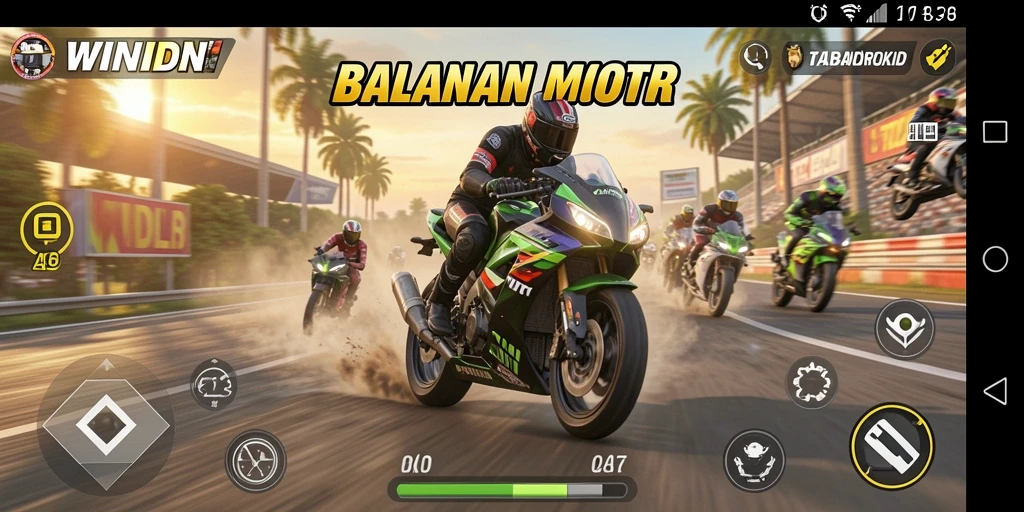 Tampilan gameplay WINIDN yang dinamis dan menantang.