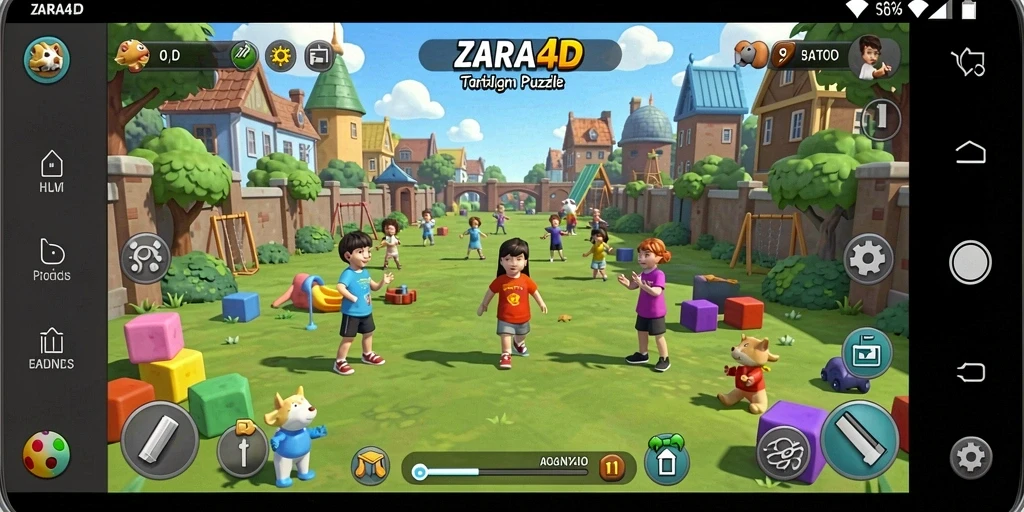 Screenshot gameplay ZARA4D dengan berbagai tantangan puzzle.